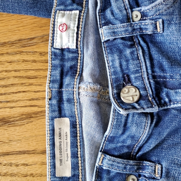 AG Adriano Goldschmied super skinny leggings ankle jeans size 17 with stretch - Picture 4 of 9